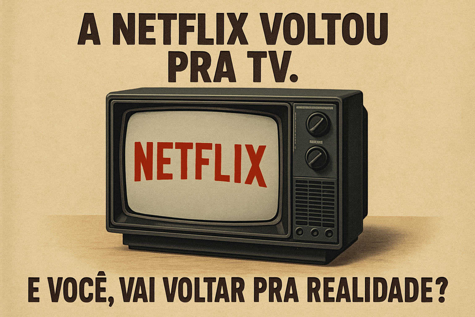 netflix coltou para a tv